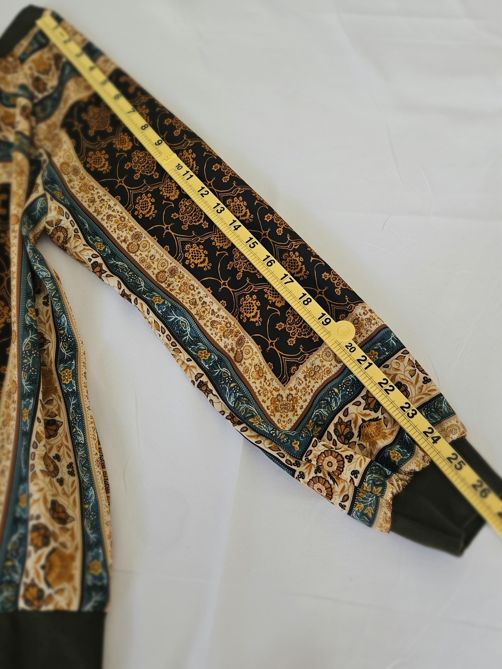 Kori America Scarf Print Boho Blouse Size M Medieval Baroque Long Sleeve Top - Picture 12 of 15